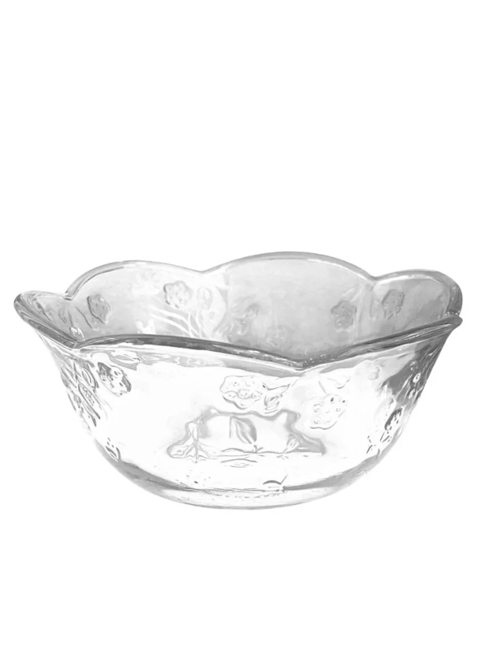 Vintage Anchor Hocking Savannah Clear Glass Cereal Bowls 6